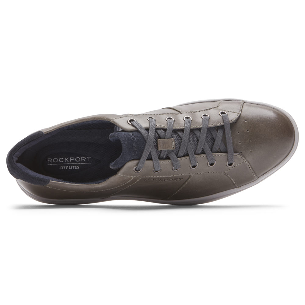 Rockport Singapore Mens Sneakers - Jarvis Lace-to-Toe Dark Grey - OP5301496